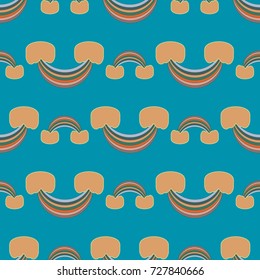 Rainbow seamless pattern. Rainbows design for textile, interior design, linens, etc. Cute abstract kids background.