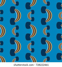 Rainbow seamless pattern. Rainbows design for textile, interior design, linens, etc. Cute abstract kids background.