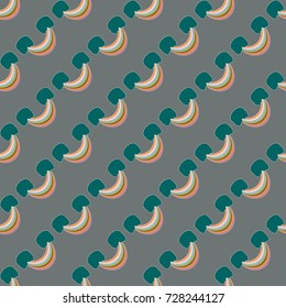Rainbow seamless pattern. Rainbows design for textile, interior design, linens, etc. Cute abstract kids background.
