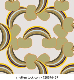 Rainbow seamless pattern. Rainbows design for textile, interior design, linens, etc. Cute abstract kids background.