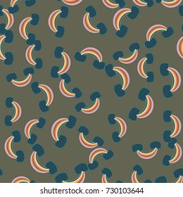Rainbow seamless pattern. Rainbows design for textile, interior design, linens, etc. Cute abstract kids background.