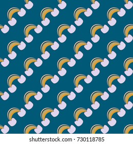 Rainbow seamless pattern. Rainbows design for textile, interior design, linens, etc. Cute abstract kids background.