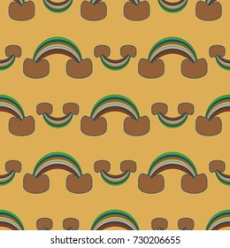 Rainbow seamless pattern. Rainbows design for textile, interior design, linens, etc. Cute abstract kids background.