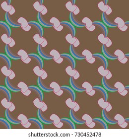 Rainbow seamless pattern. Rainbows design for textile, interior design, linens, etc. Cute abstract kids background.