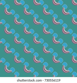 Rainbow seamless pattern. Rainbows design for textile, interior design, linens, etc. Cute abstract kids background.