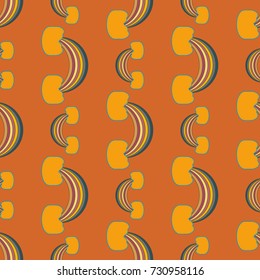 Rainbow seamless pattern. Rainbows design for textile, interior design, linens, etc. Cute abstract kids background.