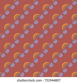 Rainbow seamless pattern. Rainbows design for textile, interior design, linens, etc. Cute abstract kids background.