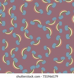 Rainbow seamless pattern. Rainbows design for textile, interior design, linens, etc. Cute abstract kids background.