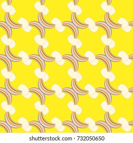 Rainbow seamless pattern. Rainbows design for textile, interior design, linens, etc. Cute abstract kids background.