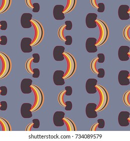 Rainbow seamless pattern. Rainbows design for textile, interior design, linens, etc. Cute abstract kids background.