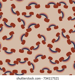 Rainbow seamless pattern. Rainbows design for textile, interior design, linens, etc. Cute abstract kids background.
