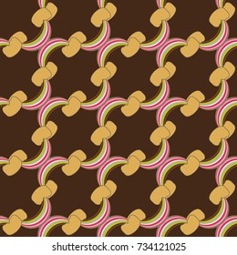 Rainbow seamless pattern. Rainbows design for textile, interior design, linens, etc. Cute abstract kids background.