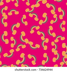 Rainbow seamless pattern. Rainbows design for textile, interior design, linens, etc. Cute abstract kids background.