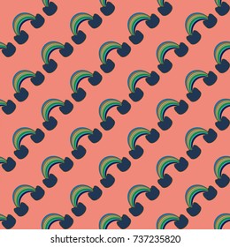 Rainbow seamless pattern. Rainbows design for textile, interior design, linens, etc. Cute abstract kids background.