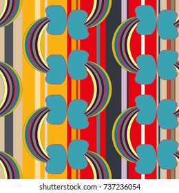Rainbow seamless pattern. Rainbows design for textile, interior design, linens, etc. Cute abstract kids background.