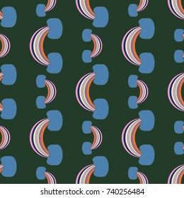 Rainbow seamless pattern. Rainbows design for textile, interior design, linens, etc. Cute abstract kids background.