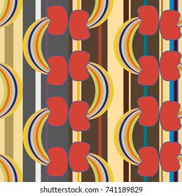 Rainbow seamless pattern. Rainbows design for textile, interior design, linens, etc. Cute abstract kids background.