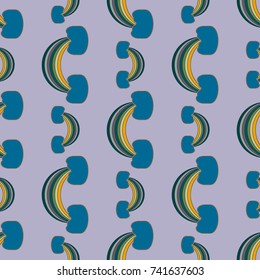 Rainbow seamless pattern. Rainbows design for textile, interior design, linens, etc. Cute abstract kids background.