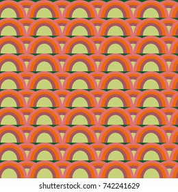 Rainbow seamless pattern. Rainbows design for textile, interior design, linens, etc. Cute abstract kids background.