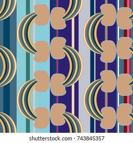 Rainbow seamless pattern. Rainbows design for textile, interior design, linens, etc. Cute abstract kids background.