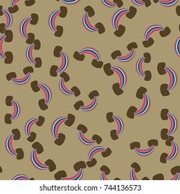 Rainbow seamless pattern. Rainbows design for textile, interior design, linens, etc. Cute abstract kids background.