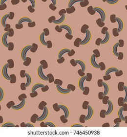 Rainbow seamless pattern. Rainbows design for textile, interior design, linens, etc. Cute abstract kids background.