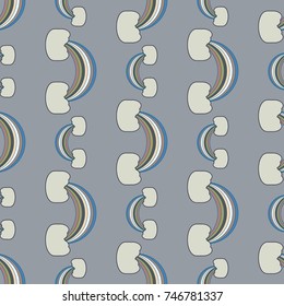 Rainbow seamless pattern. Rainbows design for textile, interior design, linens, etc. Cute abstract kids background.