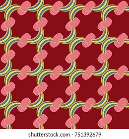 Rainbow seamless pattern. Rainbows design for textile, interior design, linens, etc. Cute abstract kids background.