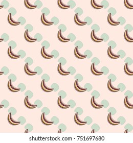 Rainbow seamless pattern. Rainbows design for textile, interior design, linens, etc. Cute abstract kids background.