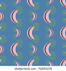 Rainbow seamless pattern. Rainbows design for textile, interior design, linens, etc. Cute abstract kids background.