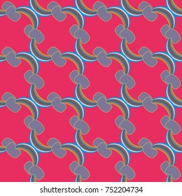 Rainbow seamless pattern. Rainbows design for textile, interior design, linens, etc. Cute abstract kids background.
