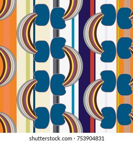 Rainbow seamless pattern. Rainbows design for textile, interior design, linens, etc. Cute abstract kids background.