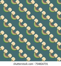 Rainbow seamless pattern. Rainbows design for textile, interior design, linens, etc. Cute abstract kids background.