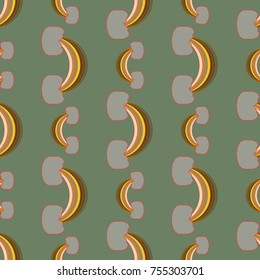 Rainbow seamless pattern. Rainbows design for textile, interior design, linens, etc. Cute abstract kids background.