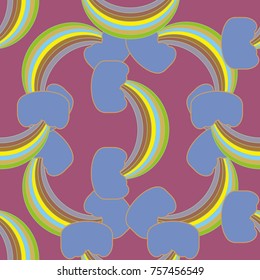 Rainbow seamless pattern. Rainbows design for textile, interior design, linens, etc. Cute abstract kids background.