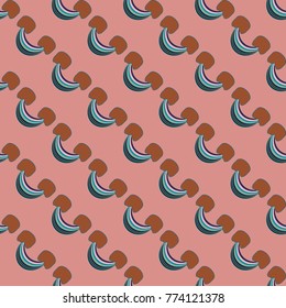 Rainbow seamless pattern. Rainbows design for textile, interior design, linens, etc. Cute abstract kids background.