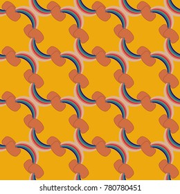 Rainbow seamless pattern. Rainbows design for textile, interior design, linens, etc. Cute abstract kids background.