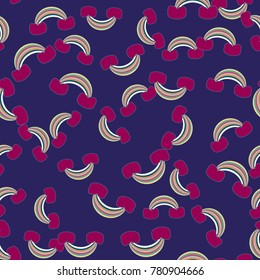 Rainbow seamless pattern. Rainbows design for textile, interior design, linens, etc. Cute abstract kids background.