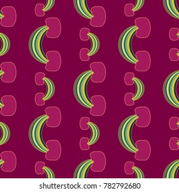 Rainbow seamless pattern. Rainbows design for textile, interior design, linens, etc. Cute abstract kids background.