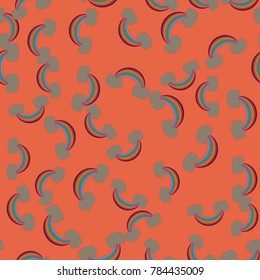 Rainbow seamless pattern. Rainbows design for textile, interior design, linens, etc. Cute abstract kids background.