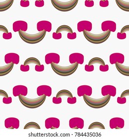 Rainbow seamless pattern. Rainbows design for textile, interior design, linens, etc. Cute abstract kids background.