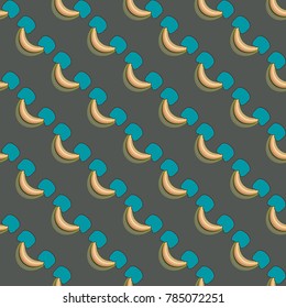 Rainbow seamless pattern. Rainbows design for textile, interior design, linens, etc. Cute abstract kids background.