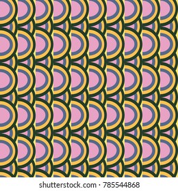 Rainbow seamless pattern. Rainbows design for textile, interior design, linens, etc. Cute abstract kids background.
