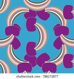 Rainbow seamless pattern. Rainbows design for textile, interior design, linens, etc. Cute abstract kids background.