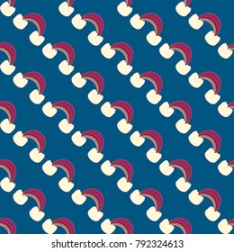 Rainbow seamless pattern. Rainbows design for textile, interior design, linens, etc. Cute abstract kids background.