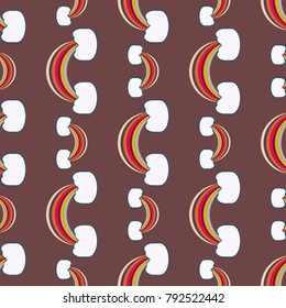 Rainbow seamless pattern. Rainbows design for textile, interior design, linens, etc. Cute abstract kids background.