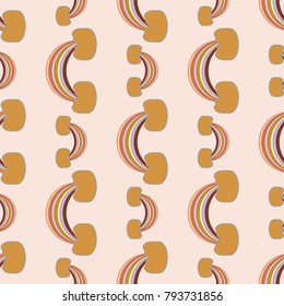 Rainbow seamless pattern. Rainbows design for textile, interior design, linens, etc. Cute abstract kids background.