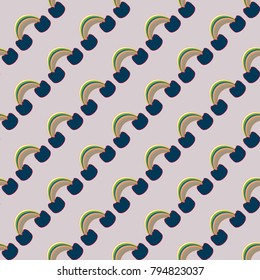 Rainbow seamless pattern. Rainbows design for textile, interior design, linens, etc. Cute abstract kids background.