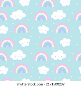 El arco iris se repite sin problemas en toda la impresión