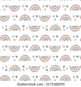 Rainbow seamless repeat all over print